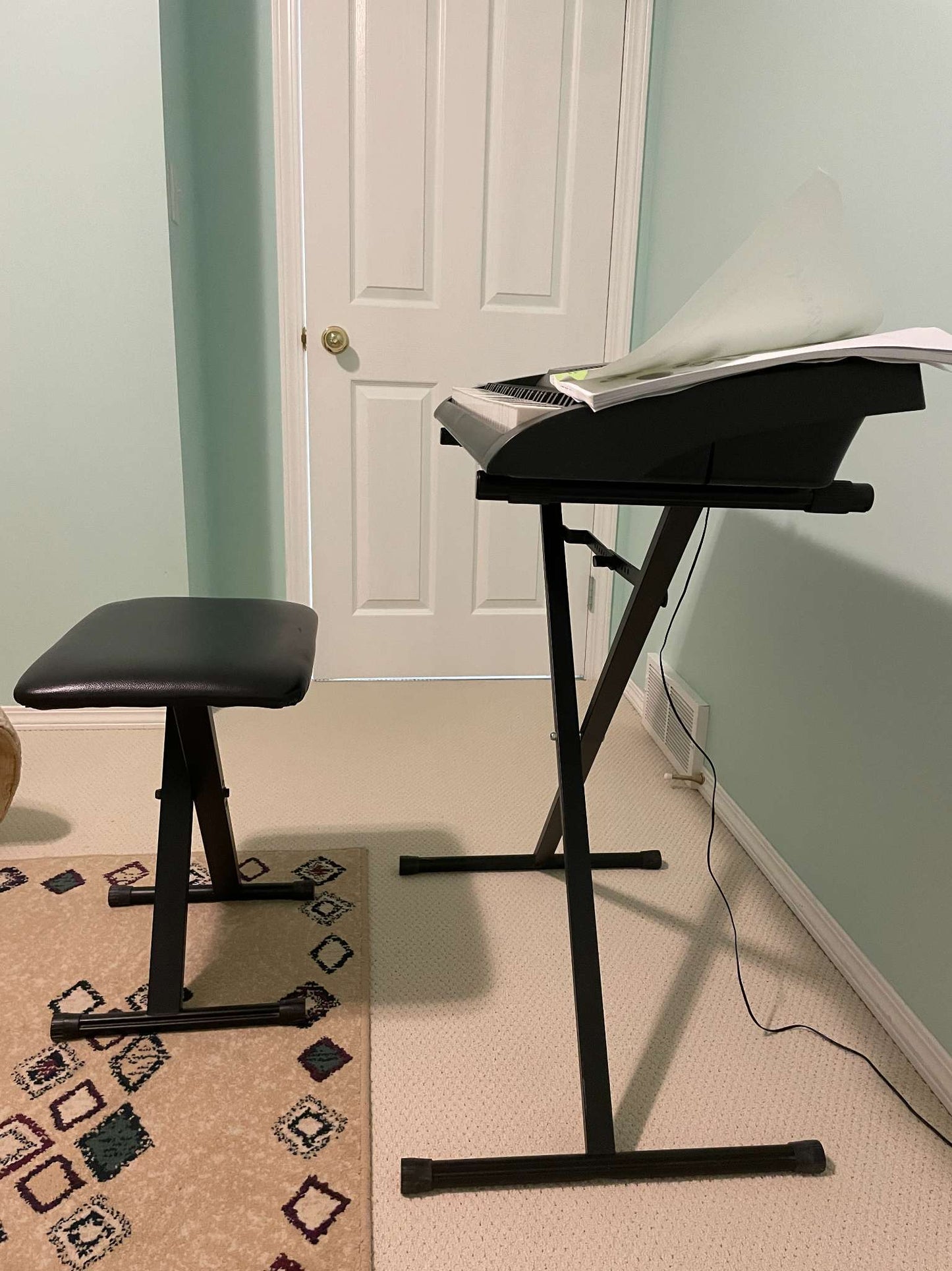 Casio LK-230 61-Key Lighted Keyboard + Stand & Bench, MSRP $150