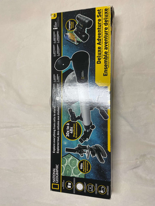 National Geographic Deluxe Adventure Set — Telescope, Microscope & Binoculars - MSRP $100