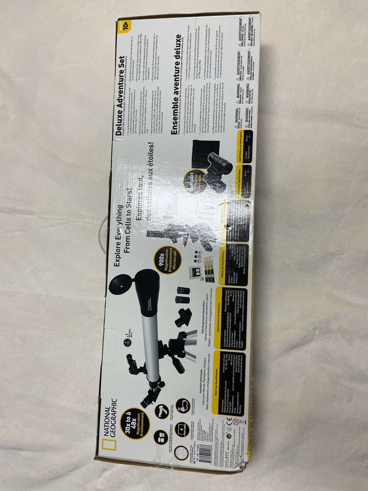 National Geographic Deluxe Adventure Set — Telescope, Microscope & Binoculars - MSRP $100