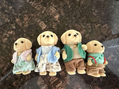Calico Critters Yellow Labrador Family + Twins – 6 Figures - MSRP $40