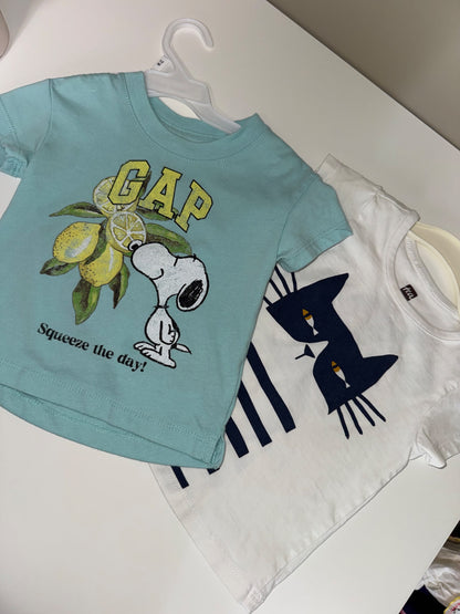Set of 2, 12 to 18 month T-shirts, Kids 18 Month (12-18M)