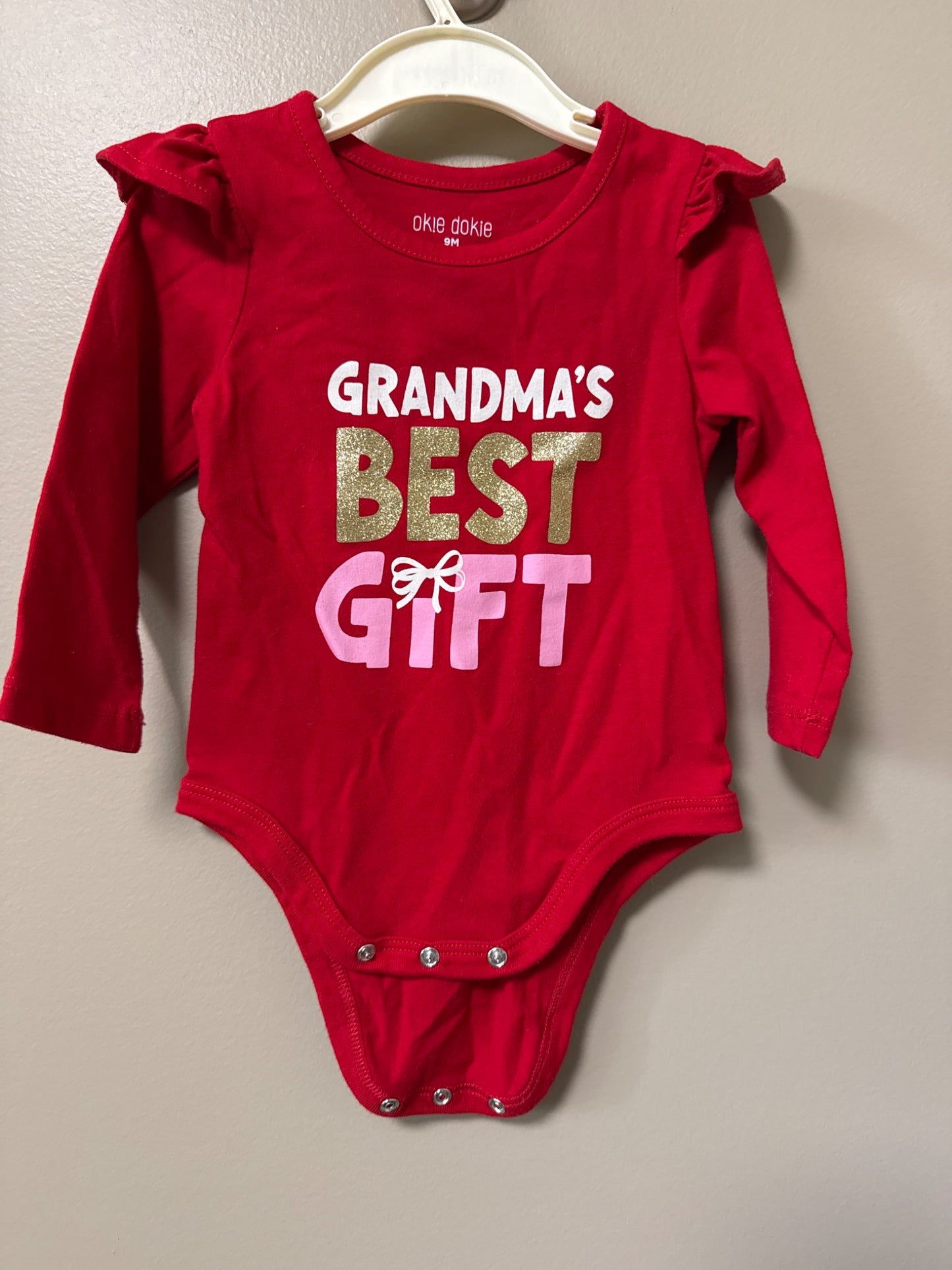 Grandma’s best gift long sleeved ones, Kids 9 Month (6-9M)