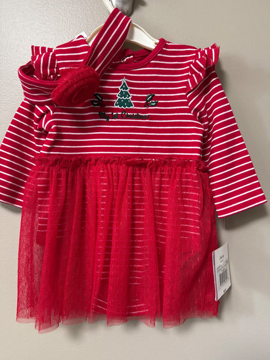 Brand new with tags my first Christmas dress, Kids 9 Month (6-9M)