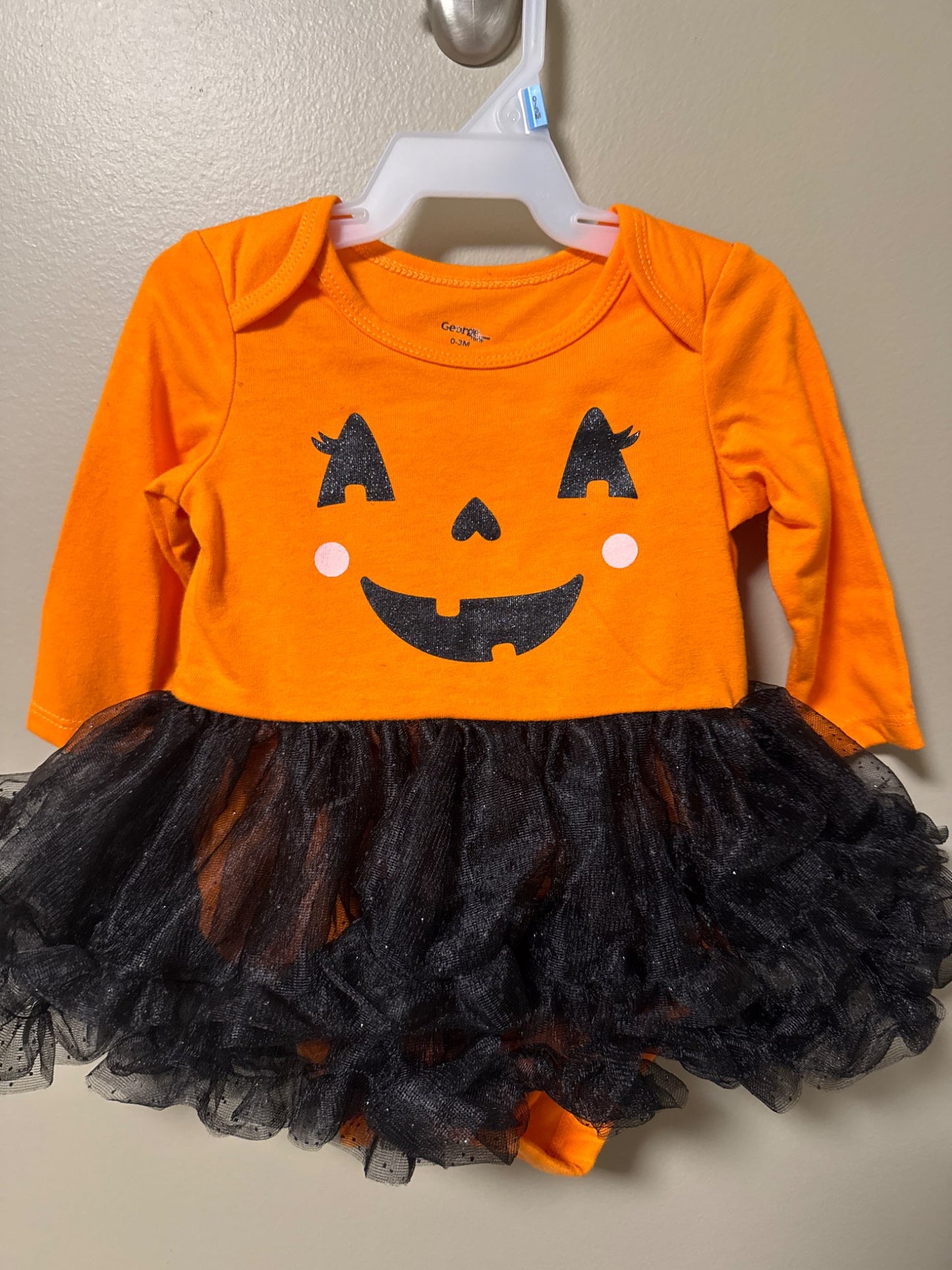 Pumpkin dress 0-3months, Kids 3 Month (0-3M)