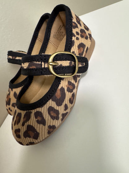 Baby Gap leopard dress shoes size 5, Shoes 5 (Walkers:12-24 mth)