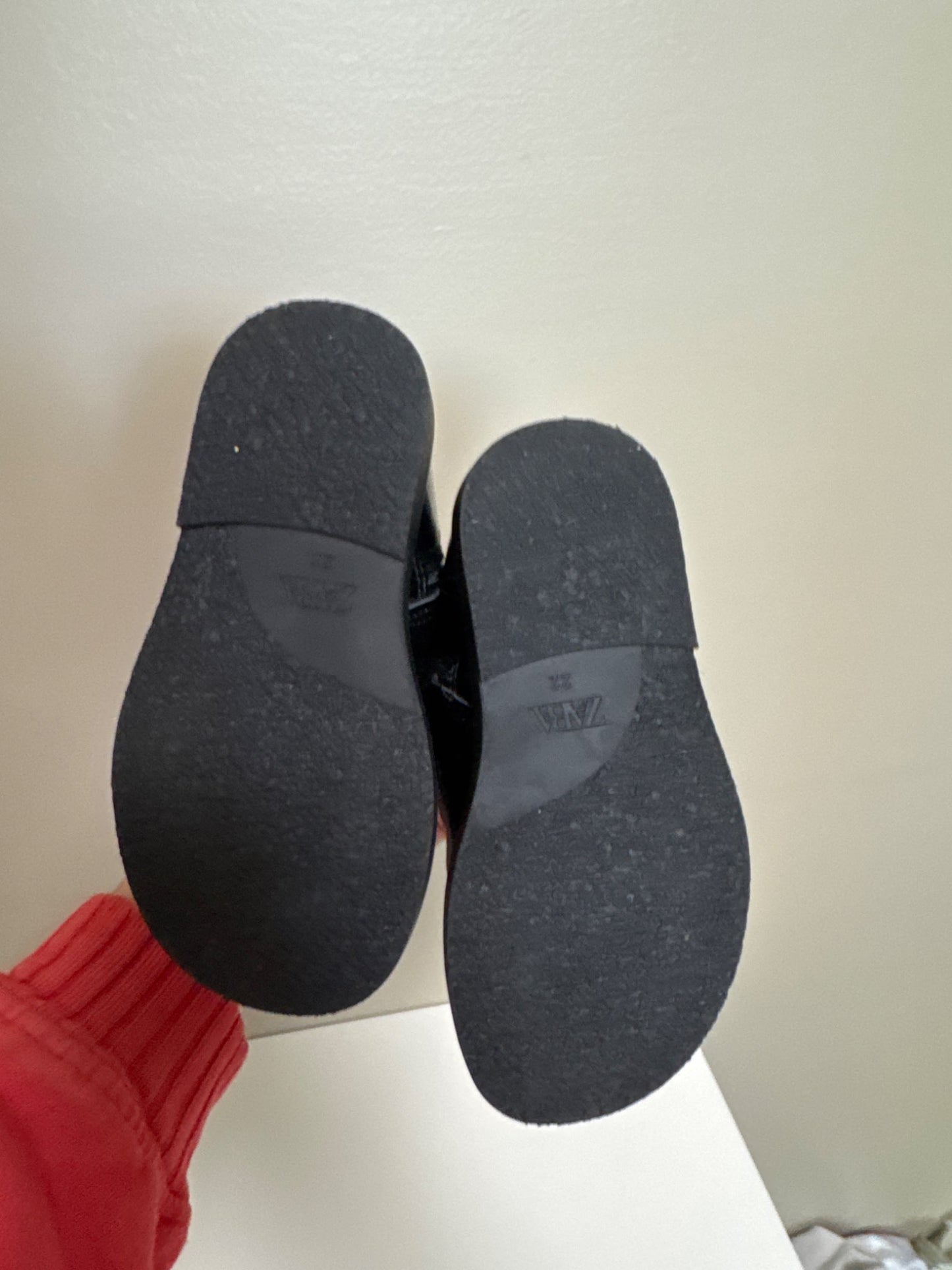 Zara black patent leather booties size6, Shoes 6 (Walkers:12-24 mth)