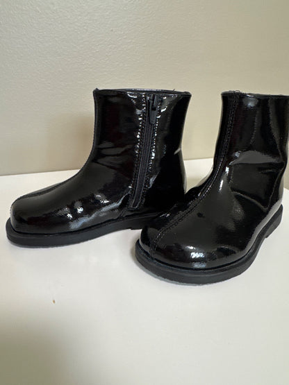Zara black patent leather booties size6, Shoes 6 (Walkers:12-24 mth)