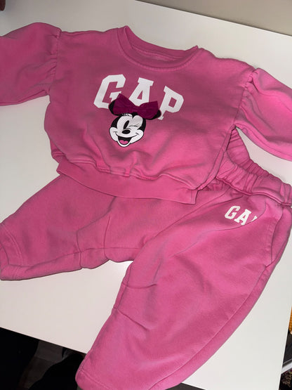 Baby gap Minnie mouse jogging suit. 12 to 18 months., Kids 18 Month (12-18M)