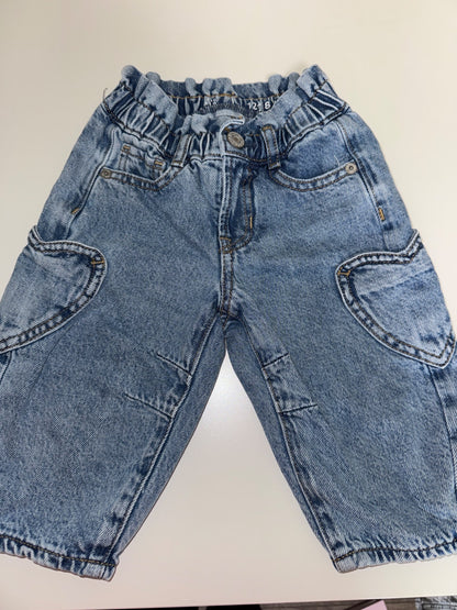 Baby gap horseshoe, jean with Heart pocket size 12 to 18 months, Kids 18 Month (12-18M)