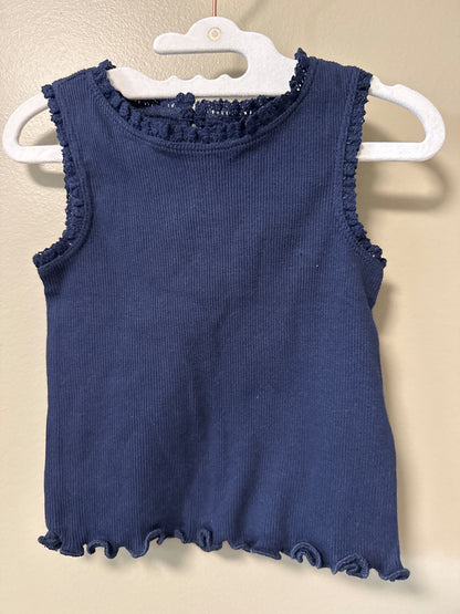 Baby gap navy tank and embroidered button up over shirt size 12 to 18 months, Kids 18 Month (12-18M)