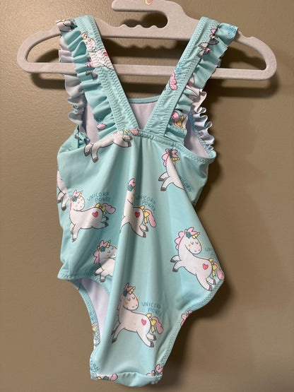 ZARA unicorn power swimsuit size 2, Kids 2T