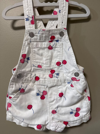 Baby gap cherry print  shortalls 12 to 18 months, Kids 18 Month (12-18M)