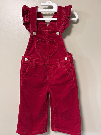 Baby gap Red Velvet overalls size 12 to 18 months, Kids 18 Month (12-18M)