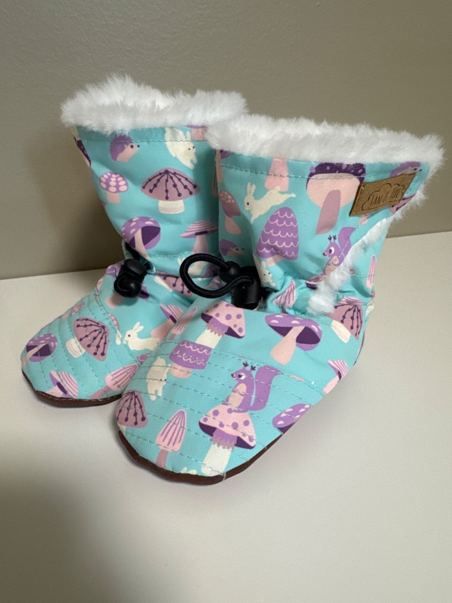 Jan and Jul winter booties size small (up to 18 months)