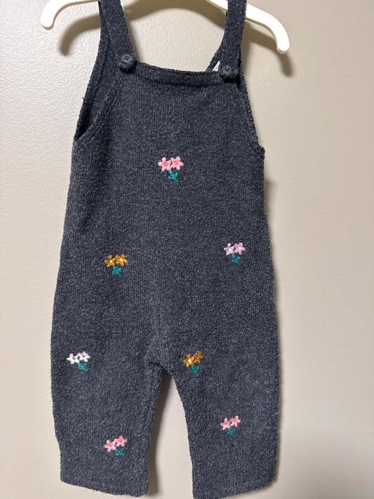 Zara knit embroidered jumpsuit, Kids 9 Month (6-9M)