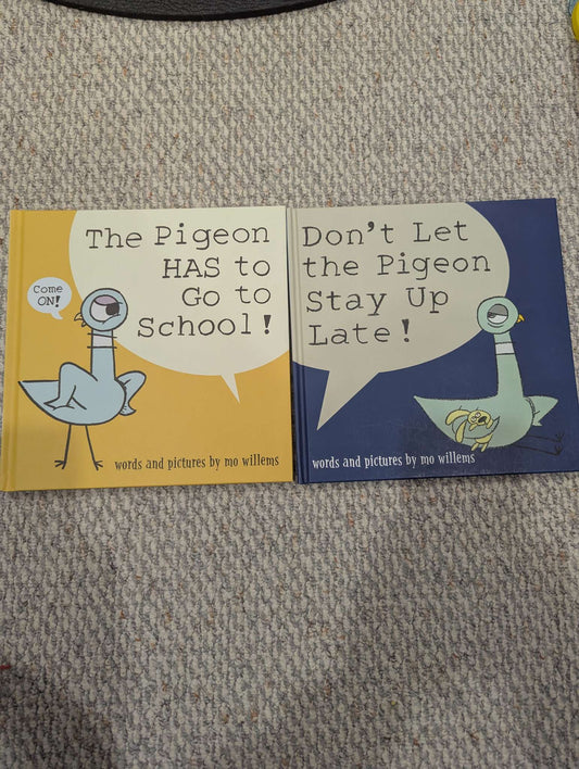 2 Pigeon books By Mo Willems
