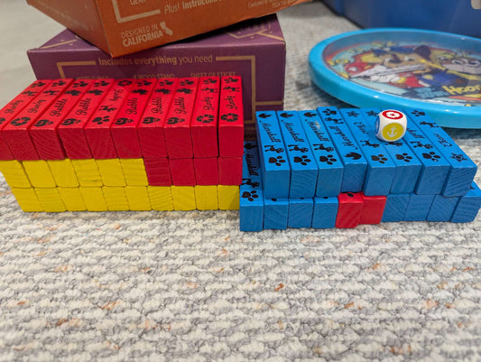 Paw Patrol building blocks game