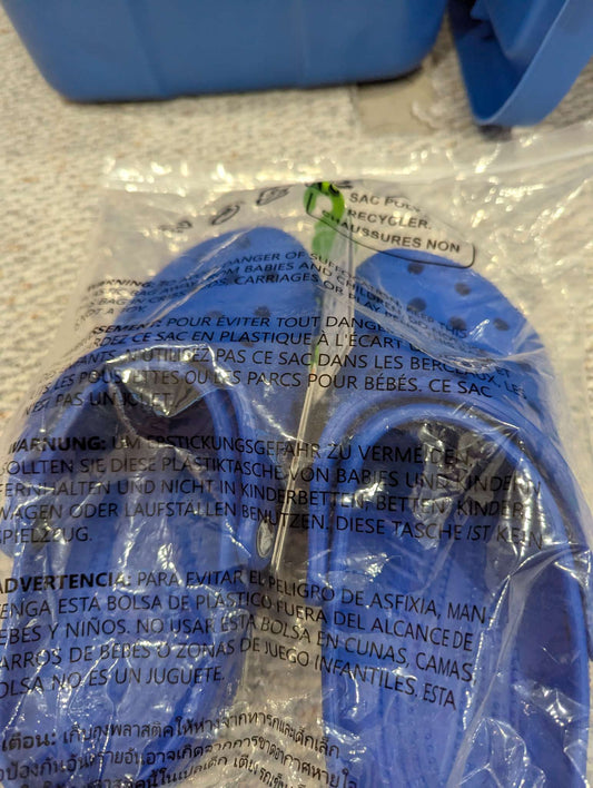 J6 Crocs - blue - brand new