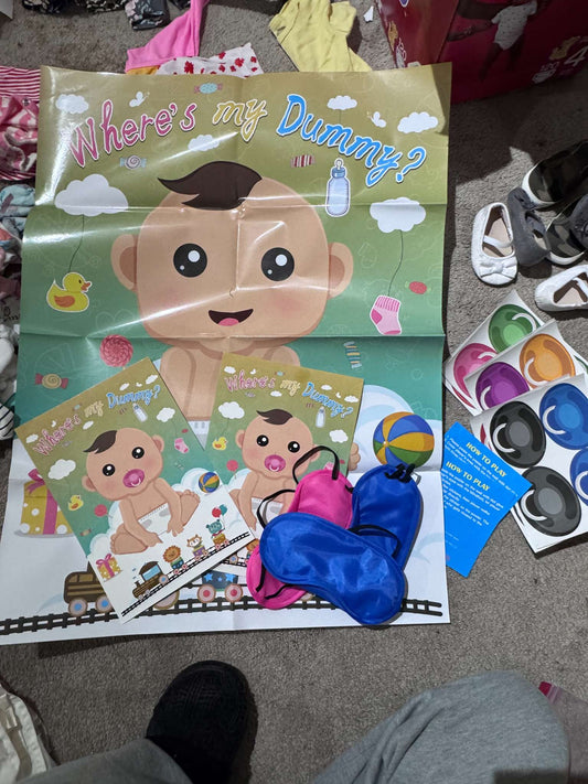 Where's my Dummy - Baby Shower Game