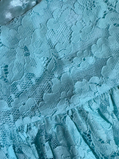 Baby Blue/Mint Blue Party Dress, Kids 3 Month (0-3M)