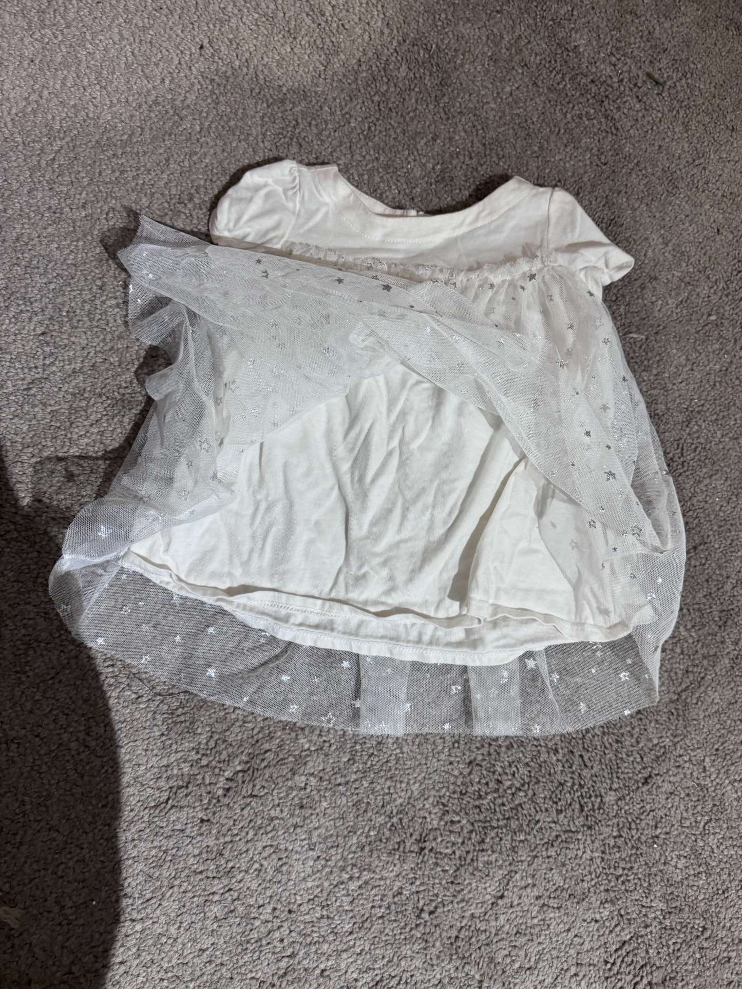 Baby Gap Star T-Shirt Dress, Kids 3 Month (0-3M)