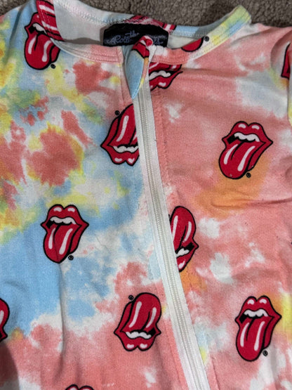The Rolling Stones Tie-Dyed Onesie, Kids 3 Month (0-3M)