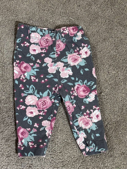 Set of four (4) Leggings/Pants - sizes 0-3 Months, Kids 3 Month (0-3M)