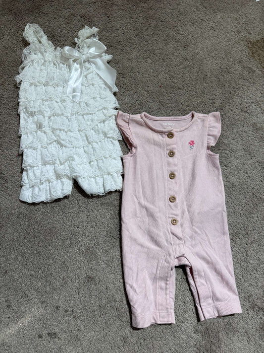 2 Rompers - Newborn, Kids Newborn