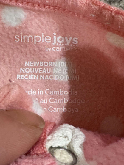 Set of 3 Carter's Fuzzy Onesies - Newborn, Kids Newborn