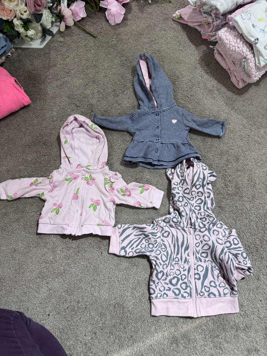 Bundle of 3 Newborn Sweaters/Hoodies, Kids Newborn