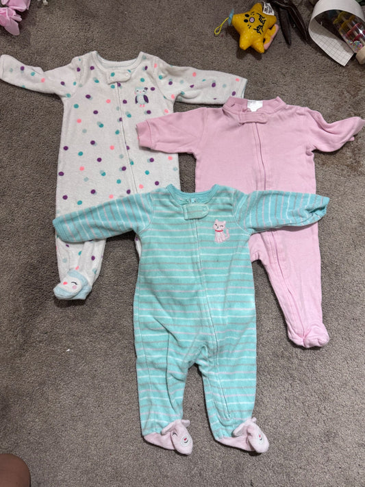 Set of 3 onesies , Kids 3 Month (0-3M)