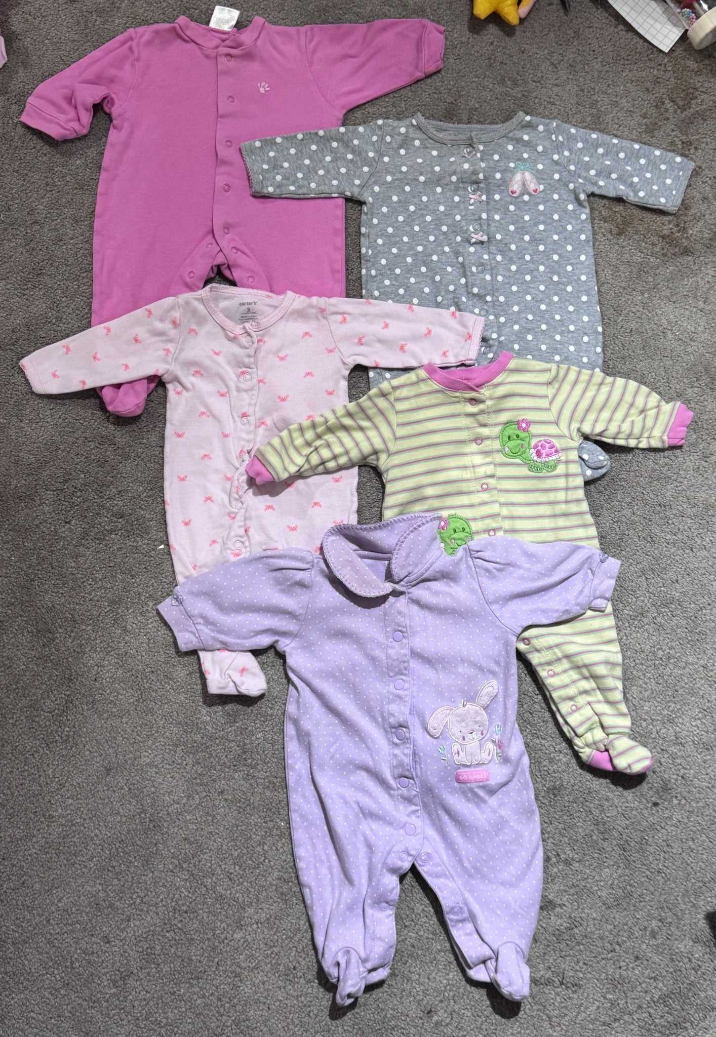 Bundle of 5 onesies - 3 months , Kids 3 Month (0-3M)
