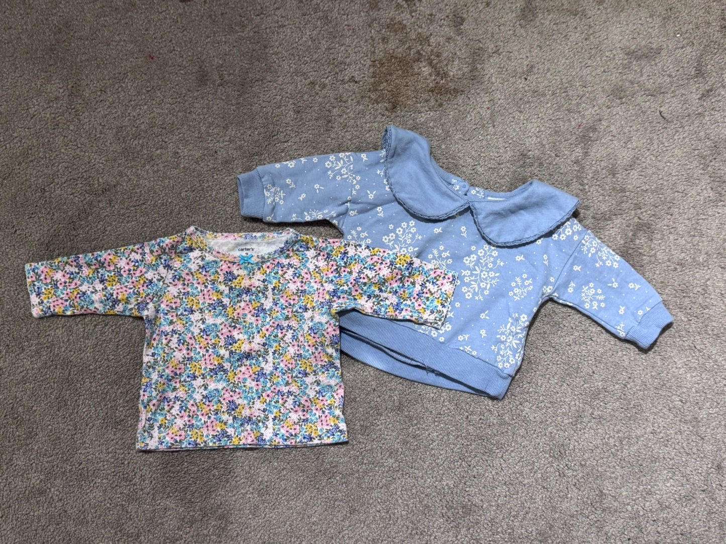Bundle of 2 shirts - size 3 months , Kids 3 Month (0-3M)