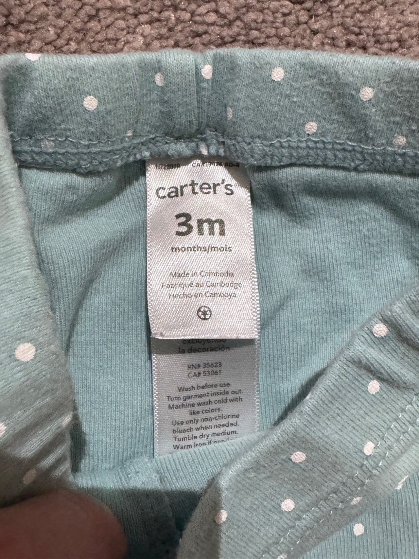 Set of 3 pants/leggings , Kids 3 Month (0-3M)