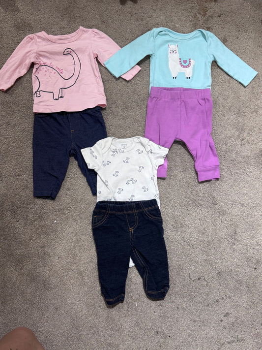 Bundle of 3 outfits , Kids 3 Month (0-3M)