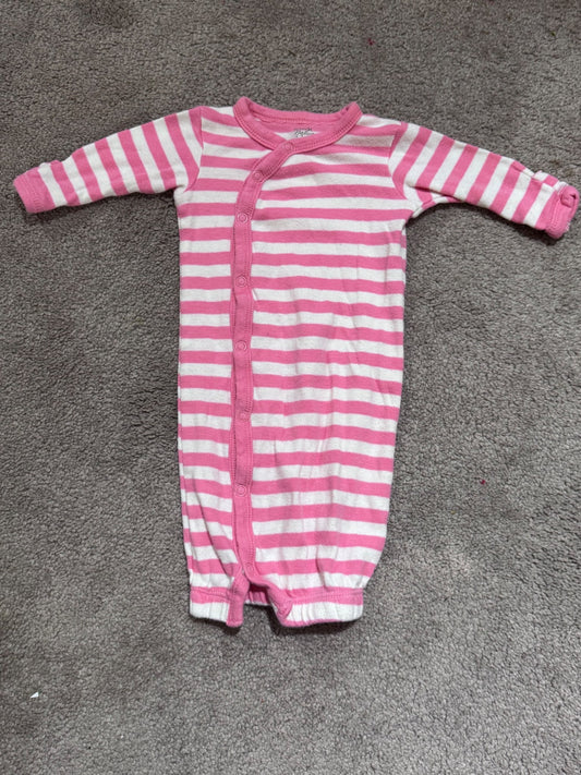 Pink and White Stripes Onesie - PREEMIE, Kids Newborn