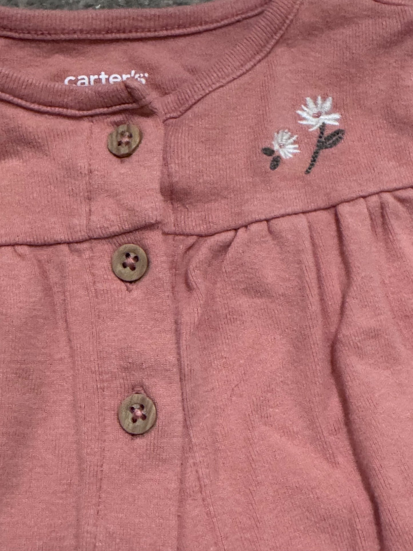Pink Floral Matching Set, Kids 3 Month (0-3M)