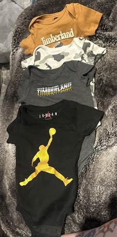 Sporty Onesies bundle! , Kids 6 Month (3-6M)