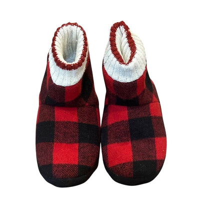 Kids Plaid Slippers Size 1/2, Shoes 1 (Kids:4-8yr)
