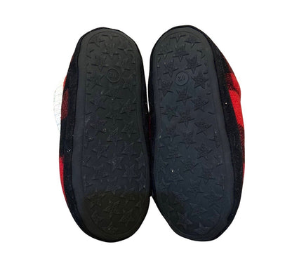 Kids Plaid Slippers Size 1/2, Shoes 1 (Kids:4-8yr)