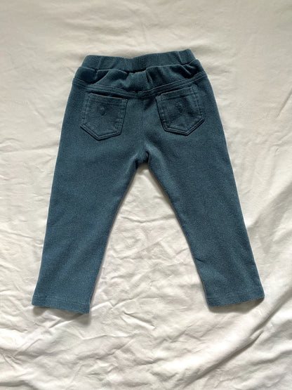 Deux par Deux Blue Stretchy Pants, Kids 2T