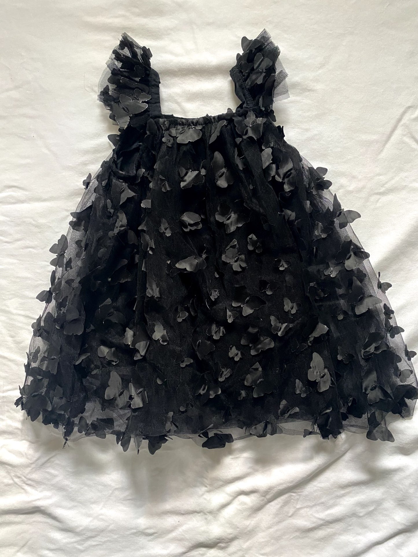 Black Tule Dress with Butterfly's , Kids 24 Month (18-24M)