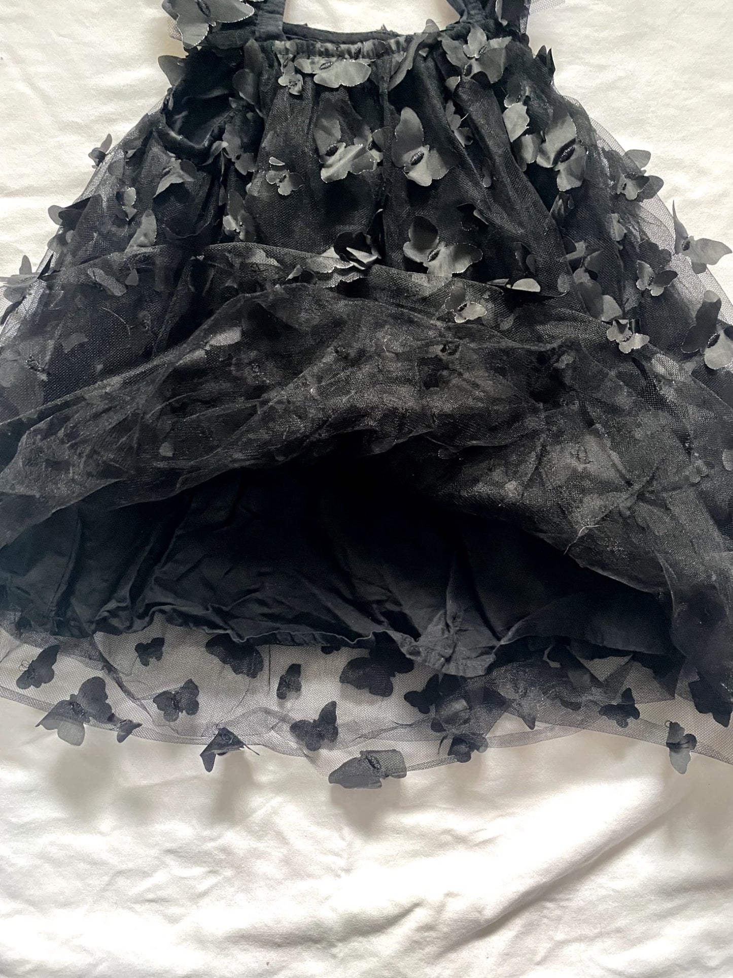 Black Tule Dress with Butterfly's , Kids 24 Month (18-24M)