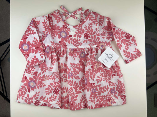 Brand New Nest and Nurture Pink Floral Aria Tunic, 6-12m, Kids 12 Month (9-12M)