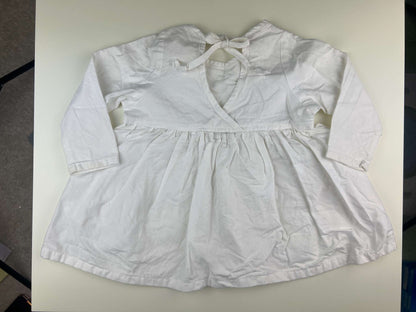 Nest and Nurture Aria tunic, white with textured dots, 12-24m, Kids 24 Month (18-24M)