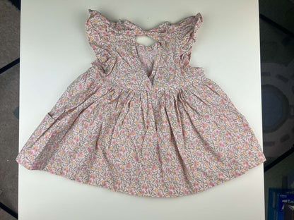 Nest and Nurture Poppy tunic, light pink floral, 12-24m, Kids 24 Month (18-24M)