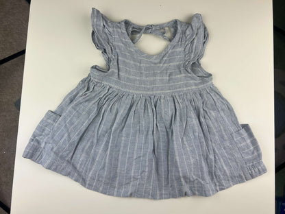Nest and Nurture Poppy tunic, light blue with white stripes, 12-24m, Kids 24 Month (18-24M)