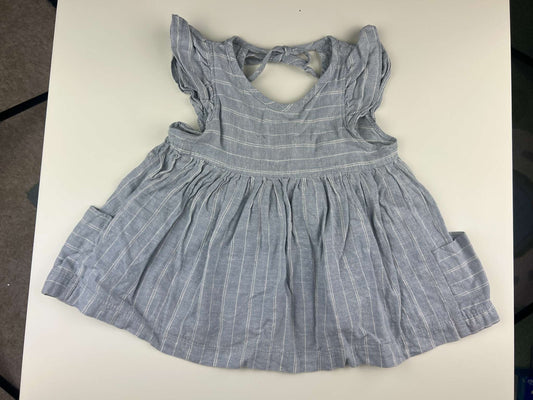Nest and Nurture Poppy tunic, light blue with white stripes, 12-24m, Kids 24 Month (18-24M)
