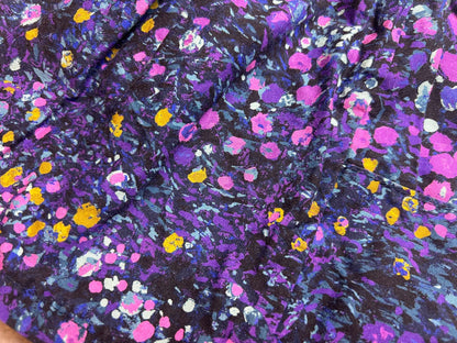 Nest and Nurture Poppy tunic, purple painted florals, 2T, Kids 2T