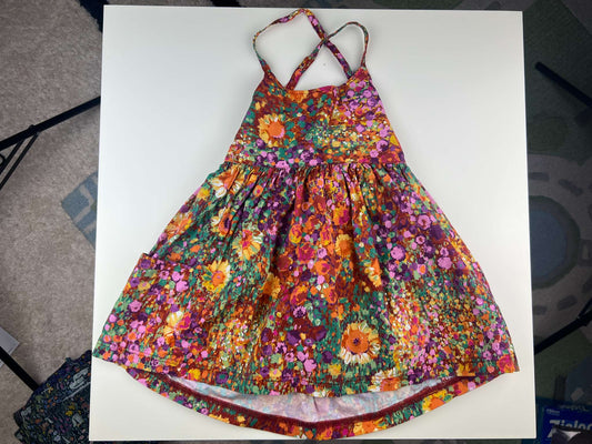 Nest and Nurture Freya dress, painted sunflowers, 2T, Kids 2T